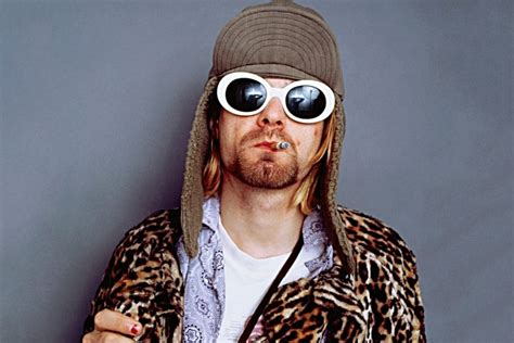 kurt cobain black and white photo sunglasses pink jacket|kurt cobain sunglasses for sale.